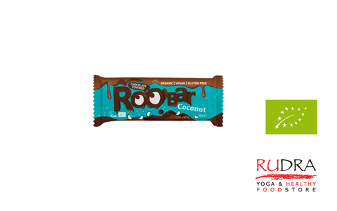 Roo'Bar kokosa batoniņš ar šokolādes pārklājumu, BIO, 30g