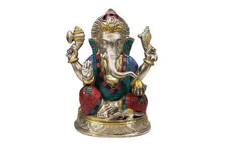 Ganesha ar akmens mozaīku, 20cm