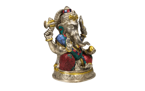 Ganesha ar akmens mozaīku, 20cm