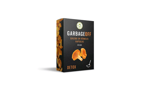 Gaileņu un vērmeles kapsulas Garbage OFF, 30gab.