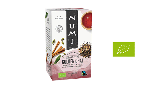 Golden Chai Numi tea BIO, 18 packs.