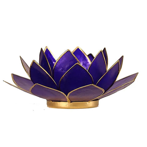 Lotus flower candlestick, golden ramitis