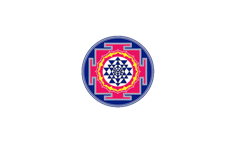 Shri Yantra sticker, double sided