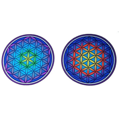 Sunlight sticker Flower of Life Mandala, double-sided (2 pieces)