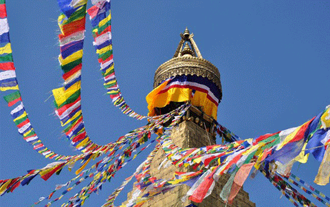 Tibetan flags Tara, 2m